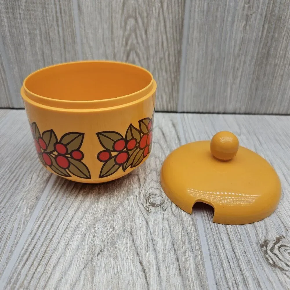 Vintage 70's Emsa Lot MCM Retro Mod Cream‎ Sugar Butter Salt Pepper W. Germany